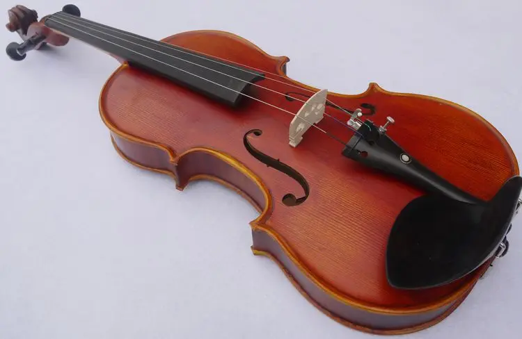 

Free Shipping Full Size apprentice violin outfits ebony parts handmade fiddle 4/4,3/4, 1/2, 1/4