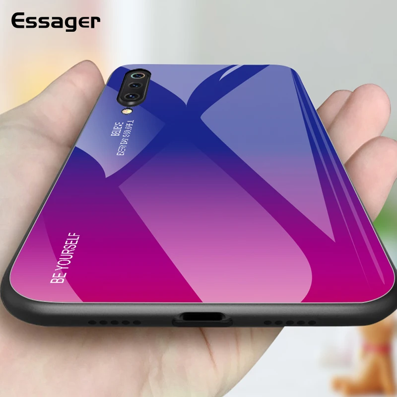 

Essager Gradient Glass Phone Case For Xiaomi mi 9 9t t K20 Pro Mi9 Mi9t SE Redmi Note 7 6 5 Pro Luxury Back Cover Coque Fundas