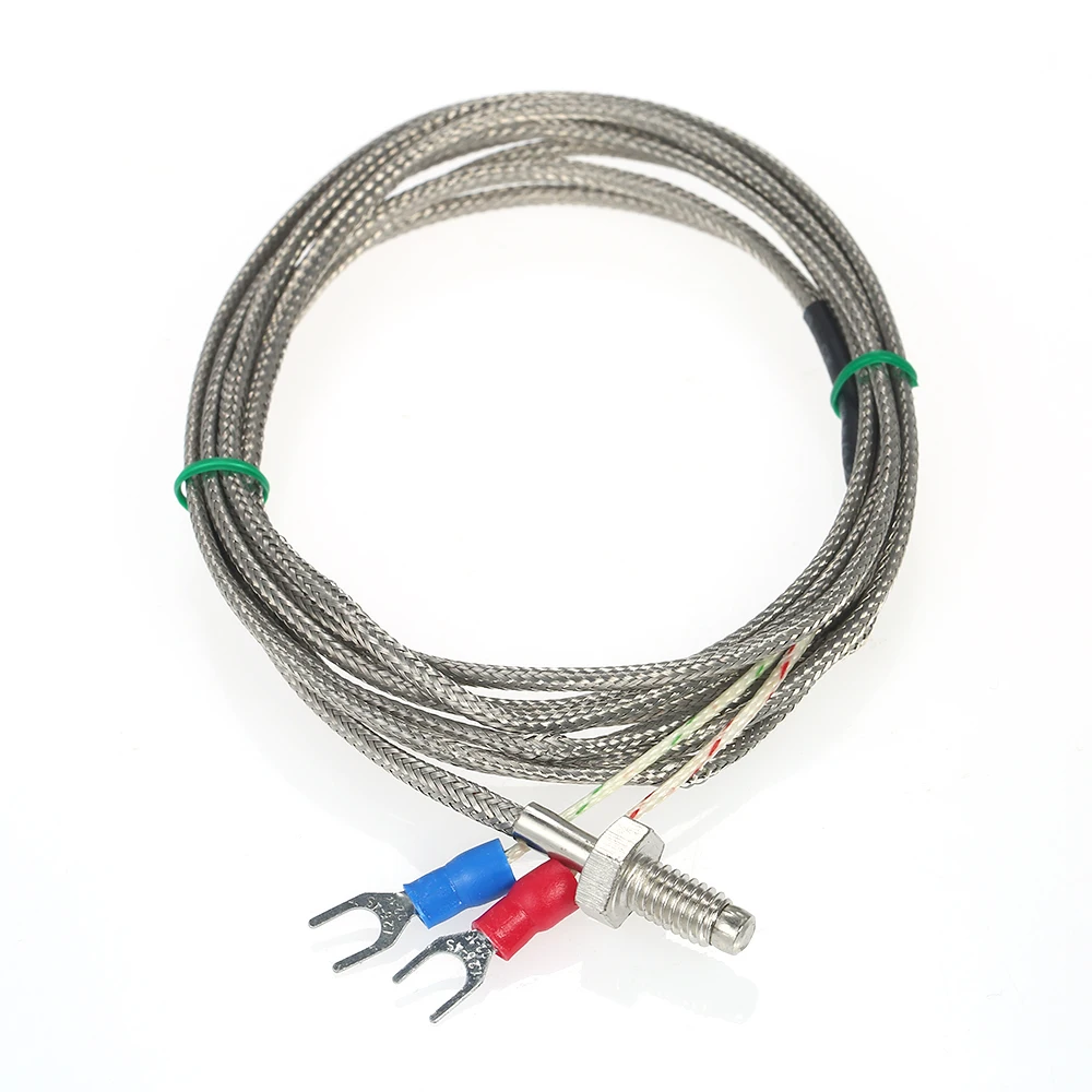 Stainless Steel 200cm K type Thermocouple Thermistor Sensor Probe with