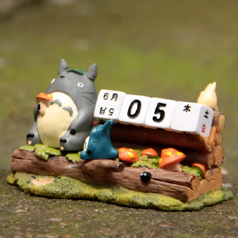 Студия Ghibli miyazaki totoro милый календарь totoro Смола экшн Коллекция игрушечных фигурок модель игрушки для детей рождественские подарки