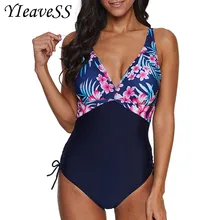 Плюс размер 5XL купальники женские цветочные печатные открытые плечи Большие размеры Цельный купальник комбинезон большого размера большие размеры 5XL