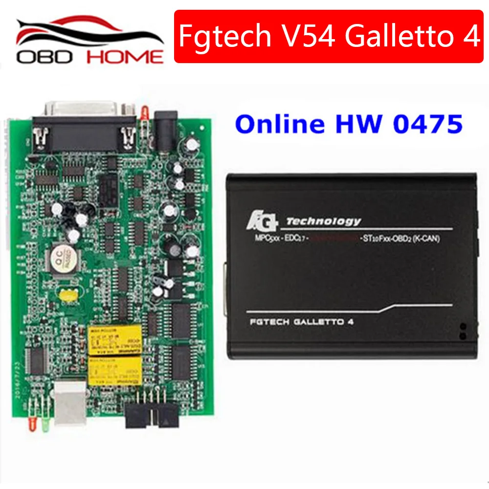 

OBD2 EURO 0475 Fgtech Galletto 4 Master V54 ECU Programmer Add BDM Function/OBD K-CAN Fg Tech Galletto 4 V54 No Need Activation
