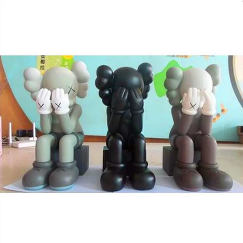 Free Shipping 28cm Original fake Kaws Companion Passing Thought with original box Design Doll