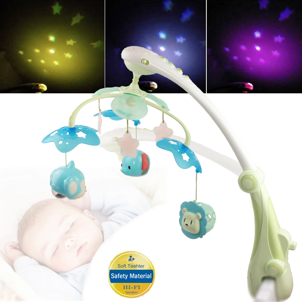

Baby Bed Bell Toy Musical Crib Mobile Rotating Rattles Baby Hanging Toys 0-12 months