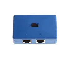 Мини 2 порта Rj45 внутренний/внешний сетевой переключатель сплиттер коробка Избегайте Кабельный разъем