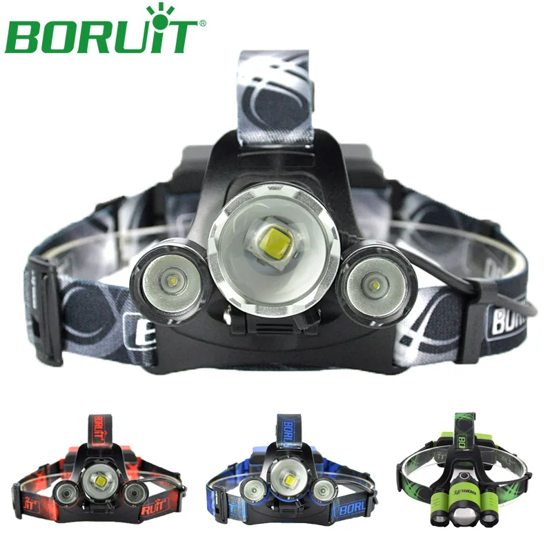 

BORUiT Super Bright L2 LED Headlamp Flashlight Zoomable 4 Modes Waterproof Portable Tactical Camping Hunting Head Torch Light