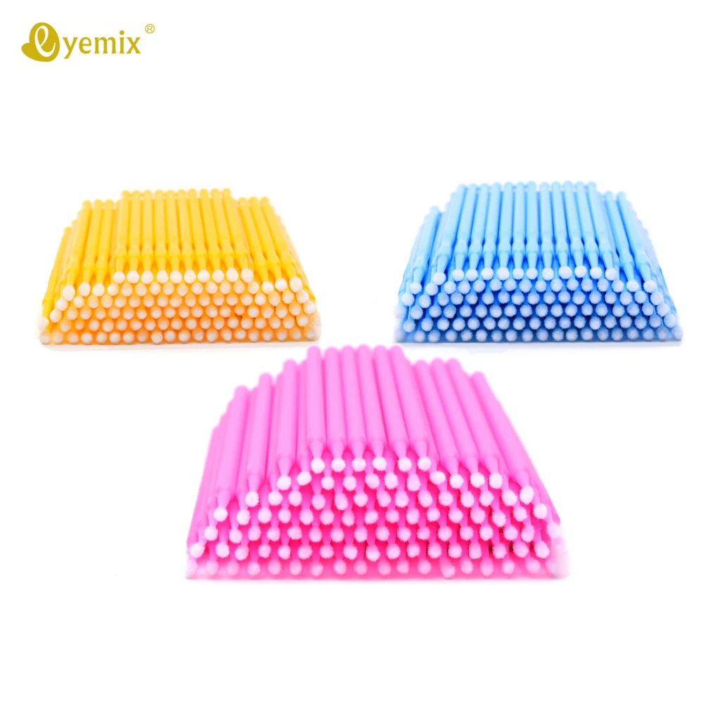 

50 Pcs Disposable Micro Brushes Cotton Swab Applicators Tube for Eyelash Extension Glue Removal Lashes Graft Tools Primer Apply
