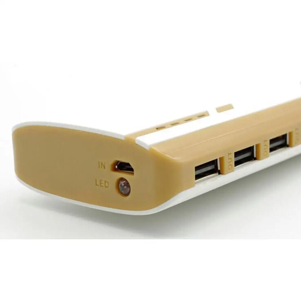 

3-USB Output Power Bank Fast Charging Portable Color Strip Mobile Charger Phone External Battery For Xiaomi iPhone Samsung