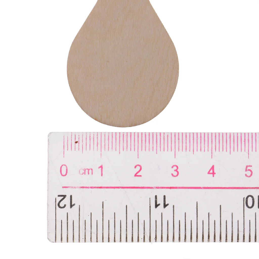 Wooden MDF Drop Shapes Craft Blank Wood Embellishment for Scrapbooking Wedding Party Baby Feet Christmas Decorations DIY