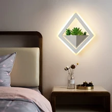 Modern LED wall lamp Acrylic 10W send simulation plant LED indoor wall light bedroom study corridor corridor porch balcony