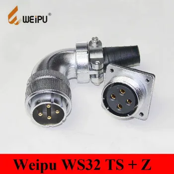 

Original Weipu Connector WS32 TS + Z 4 6 8 10 10B 11 12 13 19 Pin Male Elbow Angled Plug TS Female Flange Panel Mount Socket Z