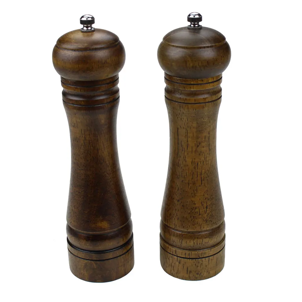 Buy Classical Oak Wood Pepper Spice Mill Grinder Set