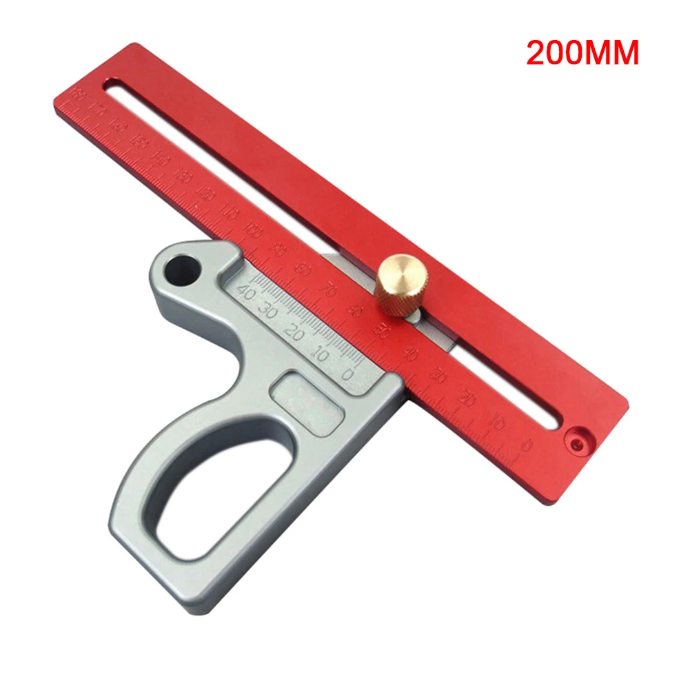 

200MM Woodworking Ruler L-Square Height Ruler Woodworking Scribe Woodworking Scribe Gauge Measuring Tool