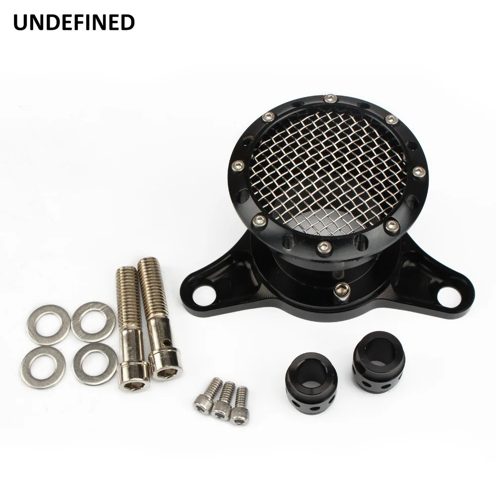Black Air Filter Motorcycle Velocity Stack Intake Air Cleaner For