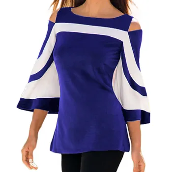 

Elegant Women Blouses Spring Summer Sexy Butterfly Sleeve O-Neck white black Shirts Casual off shoulder Blusas Femininas Tops