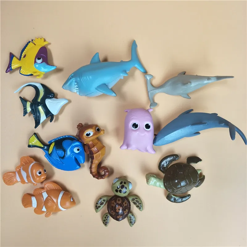

8-12pcs Marine animal Finding Nemo 2 Finding Dory PVC Figure Dory Nemo Marlin Hank Bailey Mdel Toy Best Kids Birthday Gifts