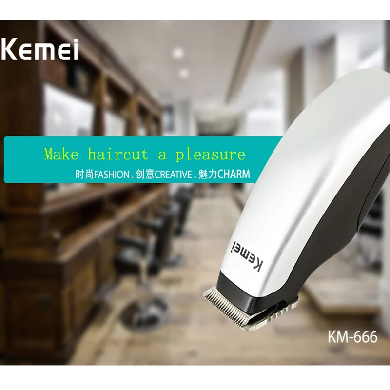 Kemei новый дизайн машинка для стрижки волос с аккумулятором мини триммер бороды