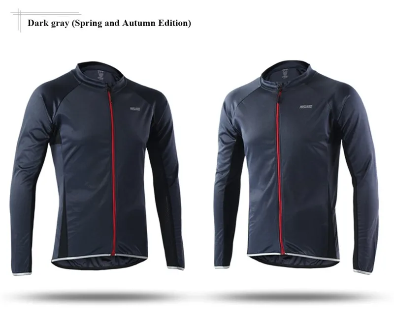 ARSUXEO Мужская и женская велосипедная ветровка, велосипедная одежда, куртка для бега, ветронепроницаемая быстросохнущая велосипедная футболка с длинными рукавами