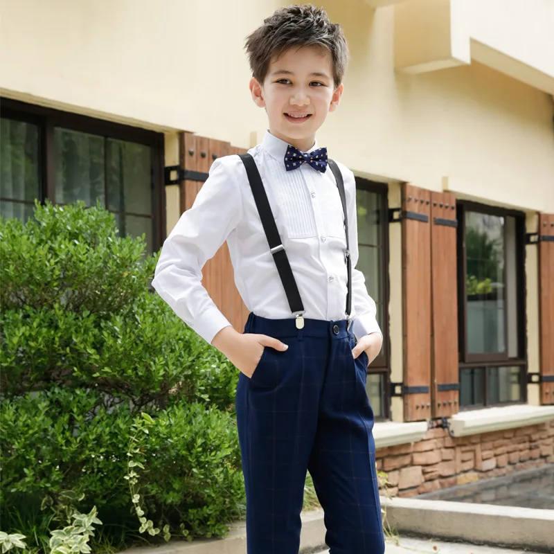T003 Boys show host flower pants suit students boys chorus piano school