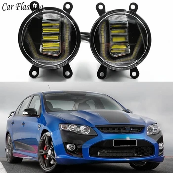 

3-IN-1 Functions LED For Ford Falcon 2014 2015 2016 2017 DRL Daytime Running Light Car Projector Fog Lamp with yellow signal
