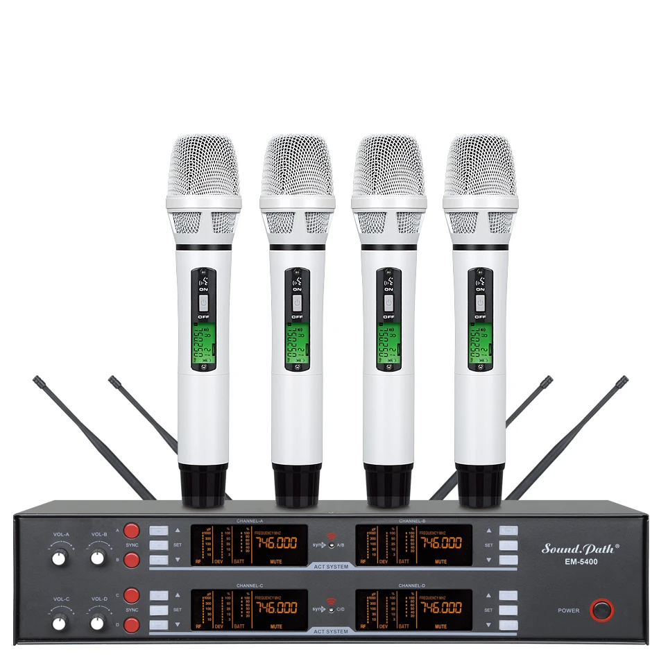 EM 5400 Professional wireless microphone system true diversity 4