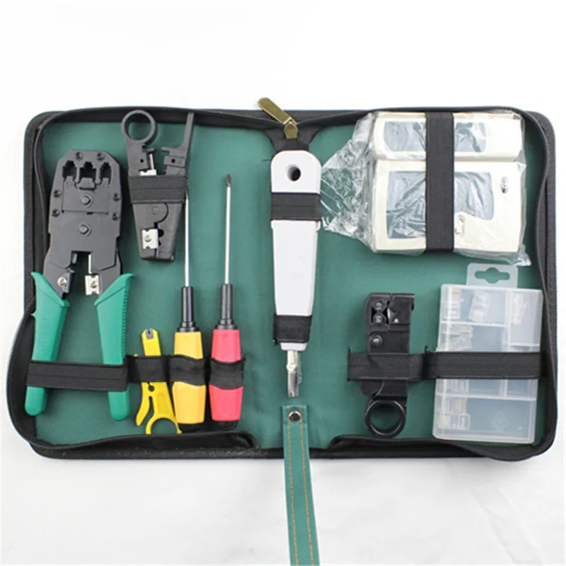 WLXY 11-in-1 Telecommunications Maintenance Diagnostic Tools Set, NS-468 Cable Tester 3 Way Crimper Tool, Cable Stripper WLXY 11-in-1 Telecommunications Maintenance Diagnostic Tools Set, NS-468 Cable Tester 3 Way Crimper Tool, Cable Stripper