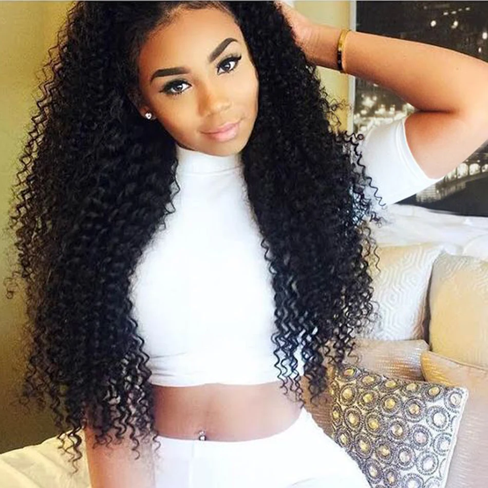 Kinky Curly Virgin Hair With Closure 7a Mink Brazilian Virgin Hair With