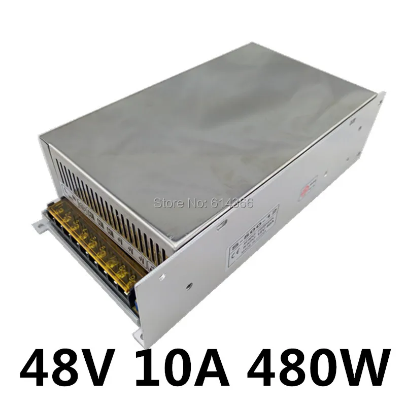 480W 48V источника Драйвер Светодиодные ленты AC 100 240V Вход в переменный ток 48В блок