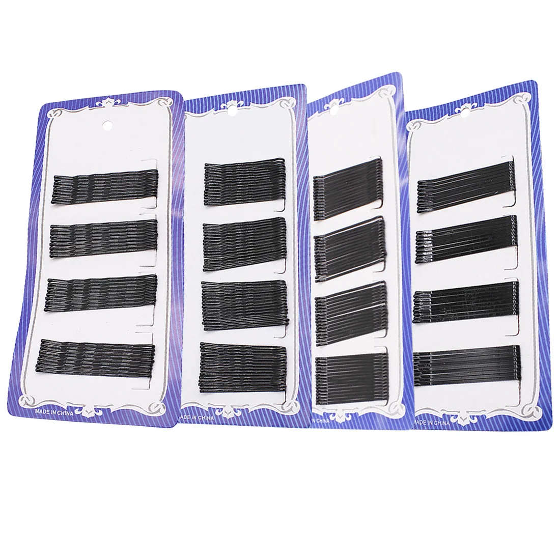 36Pcs/set Curly Wavy Grips Hairstyle Hairpin Pro Hair Clips 4cm Black