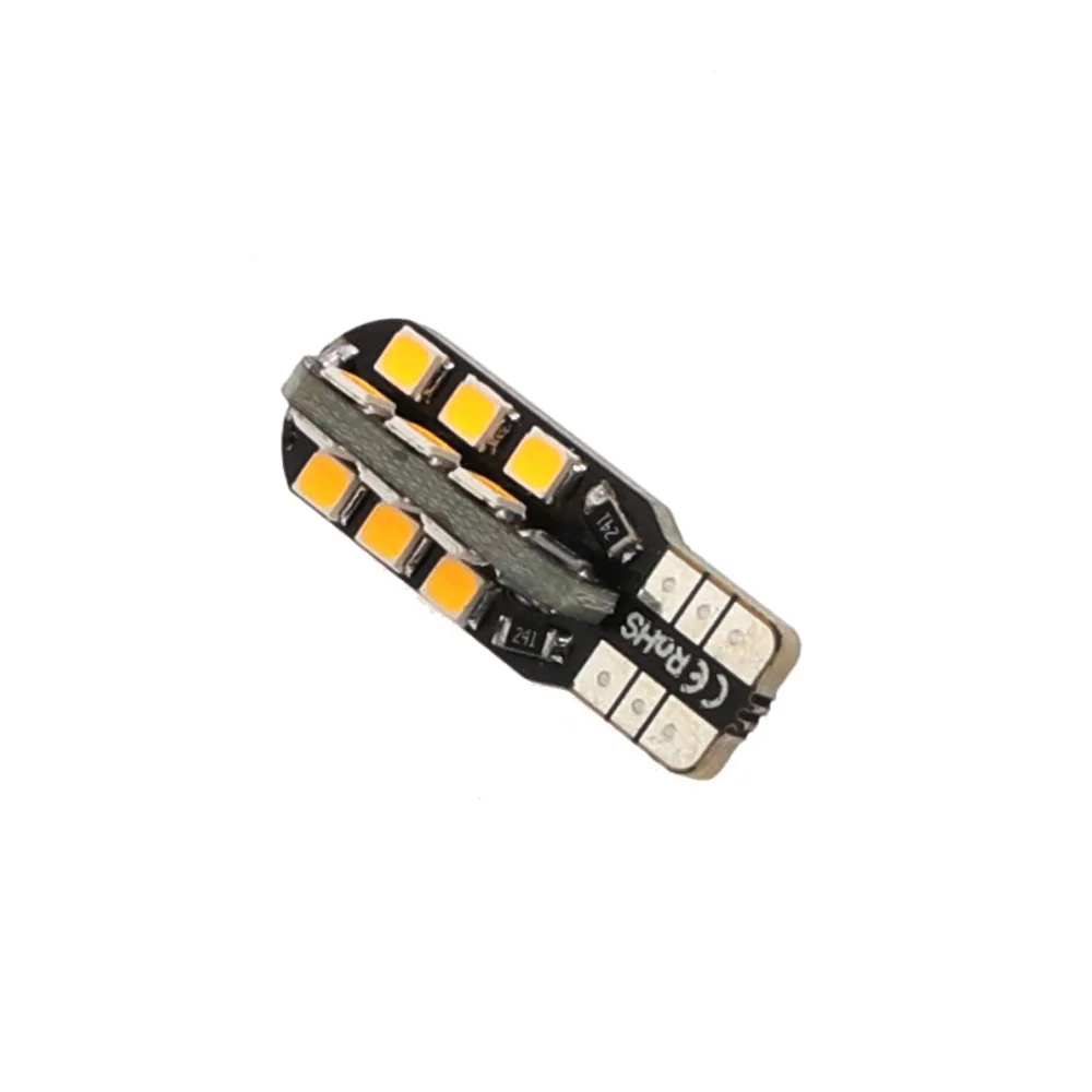 10 шт./лот T10 194 168 2835 24SMD с CAN BUS работающего на постоянном токе 12 В 24 Led теплый белый