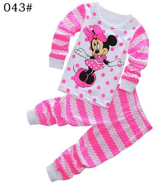 Прямая пижама для девочек Пингвин Божья коровка одежда для сна Длинные рукава Детская одежда для сна детские хлопчатобумажные пижамы Детская