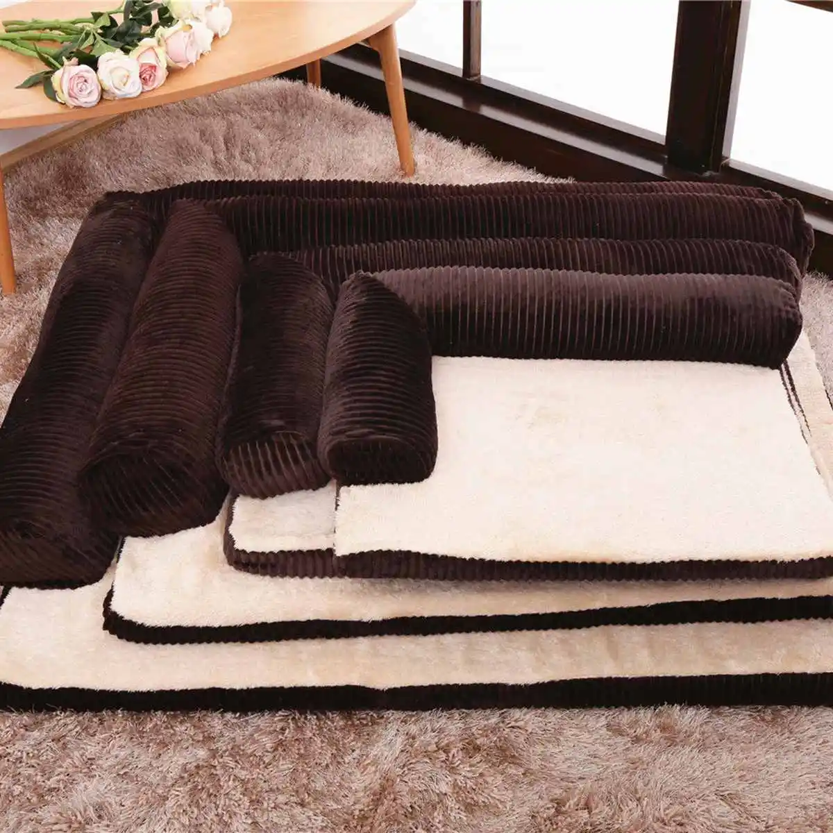 

Removable Soft Pet Dog Sleeper Sofa Bed Winter Warm Tower Rest House Lounger Pets Mat Nest Large XL Dogs Mattress S/M/L