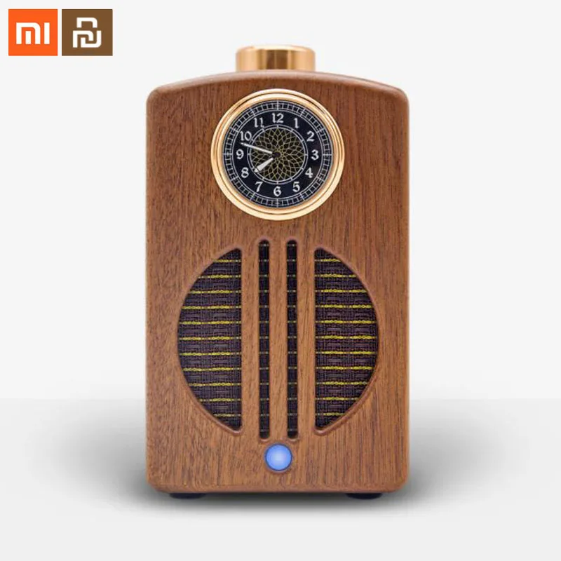 

Xiaomi Mijia simple soundtrack wood retro luminous clock cute life wood furniture wireless bluetooth speaker Smart home