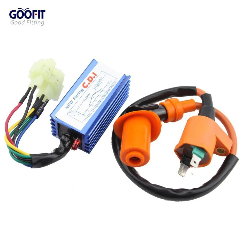 

GOOFIT CDI Ignition Coil Set for Yerf Dog GY6 50cc 60cc 80cc 125cc 150cc Go Kart ATV Scooter Go Kart Group-81