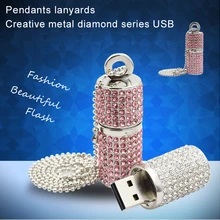 Diamond usb flash drive брелок Pendrive металлическая ручка привода специальный подарок интерфейсом USB 32 ГБ 16 ГБ реального Ёмкость usb флэш