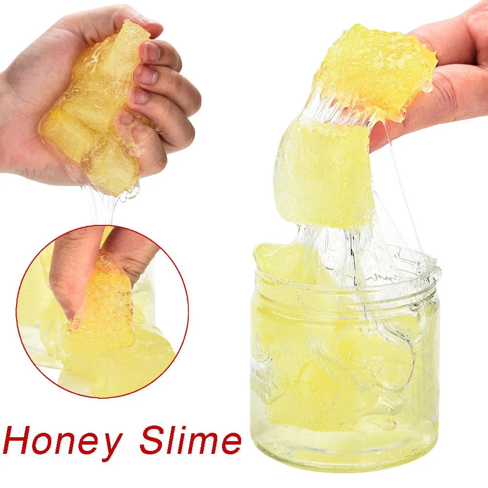 

Honeybee Mixing Clear Honey Slime Squishies Scented Stress Clay Toy Children Toys
