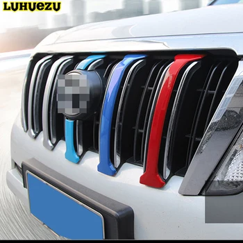 

Luhuezu 6PCS Chrome Front Grille Cover Trims For Toyota Land Cruiser Prado FJ 150 Accessories 2014 2015 2016 2017