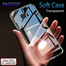 Прозрачный мягкий чехол из ТПУ с узором чехол для samsung Galaxy J3 J5 J7 A3 A5 A7 S7 S8 S9 S7 край S8 S9 плюс прозрачный силиконовый чехол