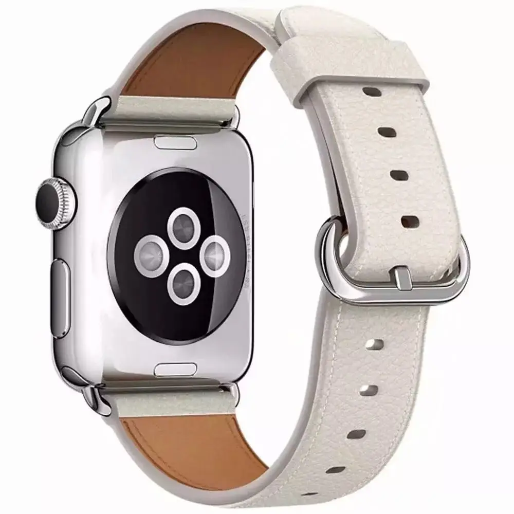 Высококачественная кожаная Петля для iWatch 4 40 мм 44 спортивный ремешок Apple watch 42 38