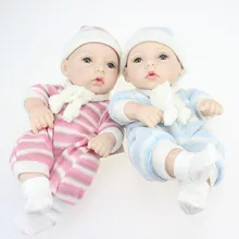 28 см мини новая силиконовая кукла-Реборн, игрушки, реалистичные детские куклы ручной работы, Детская домашняя кукла, подарки для младенцев, игровой дом