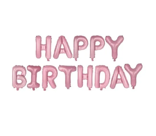 Розовый с днем плакат "с днем рождения" воздушные шарики для украшения для маленьких мальчиков Детский праздничный костюм поставки взрослая гирлянда Сувениры 1 2 3 4 5 6 7 8 9 10