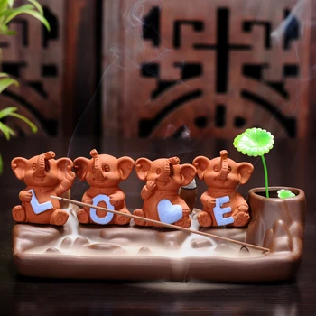

Purple incense furnace Line incense burner Tea play decoration