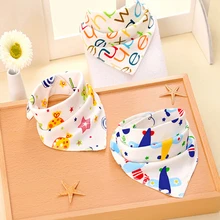 Новое поступление, 5 шт./лот, нагрудники для новорожденных, тканевые нагрудники, хлопковые банданы, нагрудники, B9E-R58