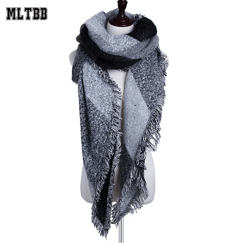 

MLTBB Women Winter Scarf Brand Warm Shawl And Scarf For Women Girls Soft Luxury Wraps Shawl Ladies Scarves Bufanda High Quality