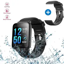 Монитор сердечного ритма кровяного давления Смарт-часы IP67 водонепроницаемые спортивные фитнес-часы для мужчин женские умные часы