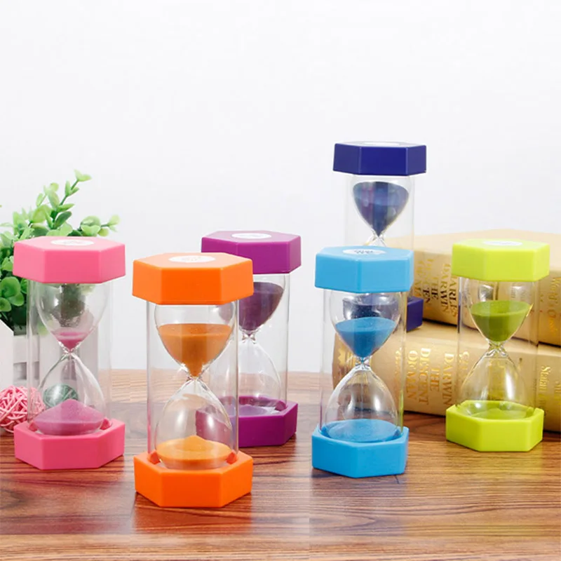 

5/10/15/20/30min Sandglass Hourglass Sand Clock Egg Kitchen Timer Supplies Kid Game Gift Dropshipping FAS