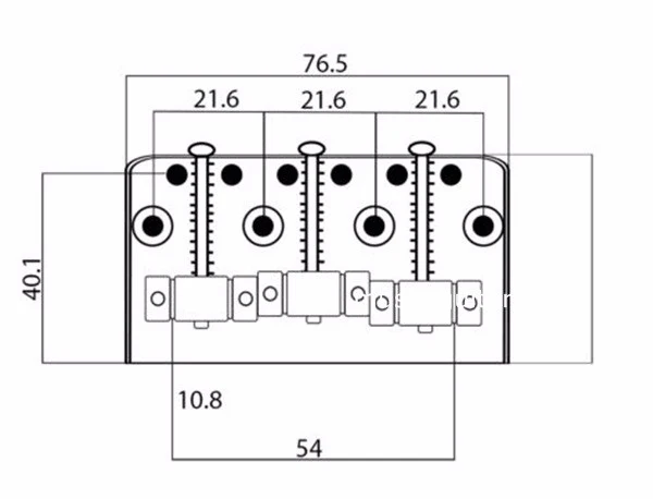 Online Wilkinson WTBS 6 Saiten Gitarre Brücke Kurze TL E gitarre Brücke Messing Sattel Chrom silber