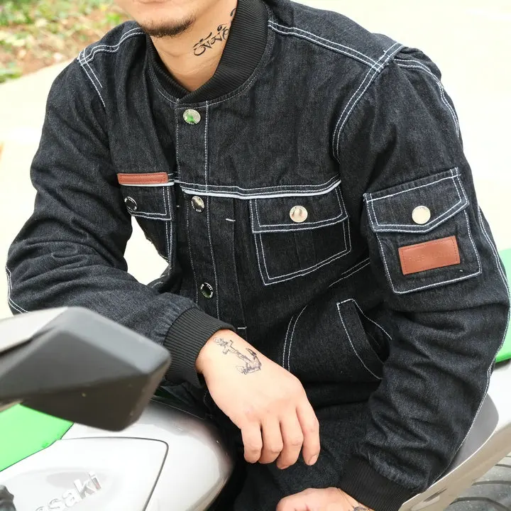 motorcycle casual jacket denim clothing moto riding cowboy road jackets shipping motorcycles