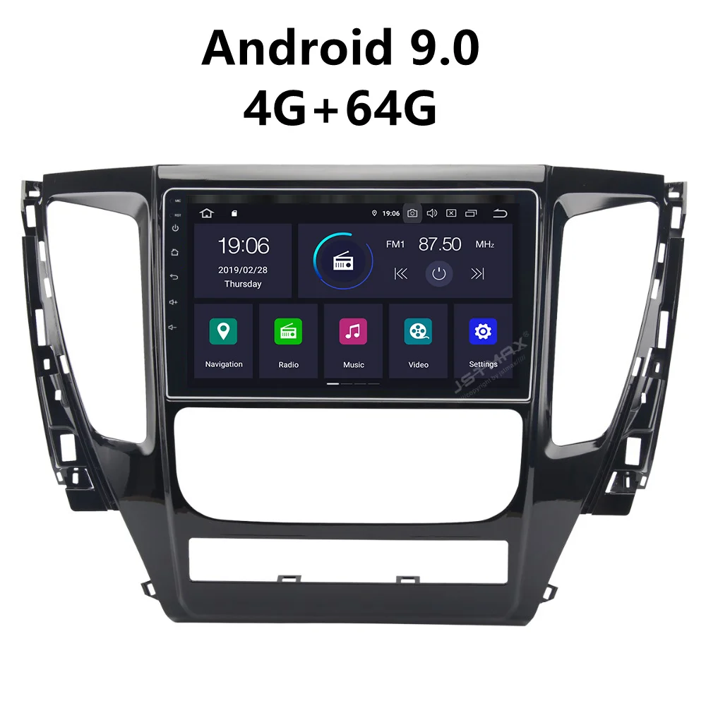 

JSTMAX Android 9.0 Car player for Mitsubishi Pajero Sport 2017 2018 multimedia GPS 4G RAM+64G ROM PX6 CPU Auto Stereo Multimedia