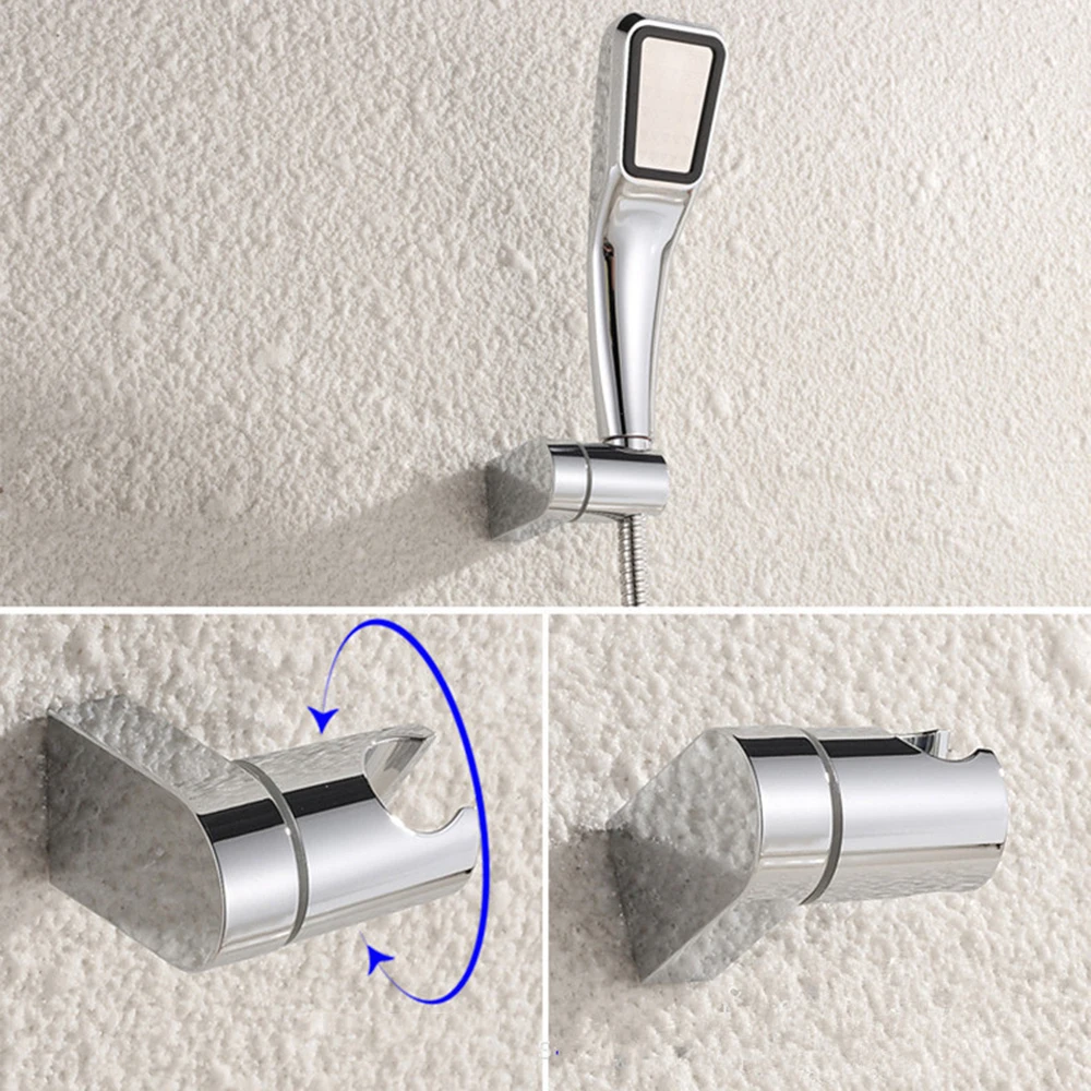 New 1pc ABS Swivel Handheld Shower Seat With Shower Hose Connector